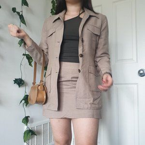 VINTAGE LINEN BLAZER SET